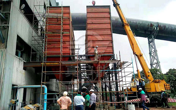 土豆渣烘干機安裝現場 土豆渣烘干機安裝現場